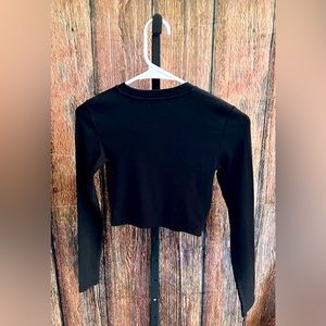 NWT Zara Long Sleeve Crop Top